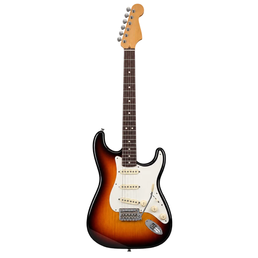 Sunburst electric guitar